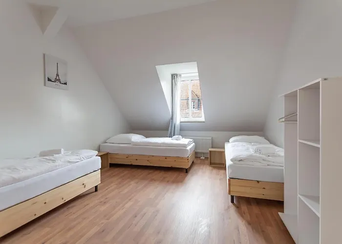 公寓 T&k - - Areal Goethe 4 Maisonetten Mit Privatparkplaetzen 杜伊斯堡